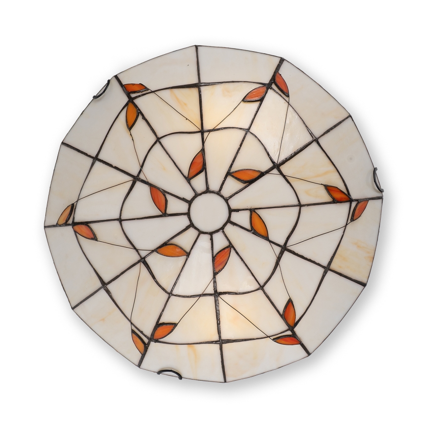 Brilagi - Tiffany витражно таванно осветително тяло FOLIA 2xE27/60W/230V Ø 40 см