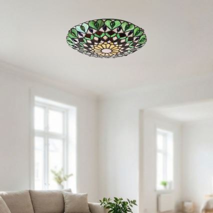 Brilagi - Tiffany витражно таванно осветително тяло MARGARET 2xE27/60W/230V Ø 40 см