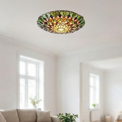 Brilagi - Tiffany витражно таванно осветително тяло MARGARET 2xE27/60W/230V Ø 40 см