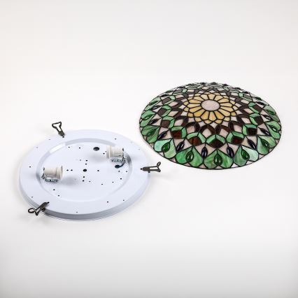 Brilagi - Tiffany витражно таванно осветително тяло MARGARET 2xE27/60W/230V Ø 40 см
