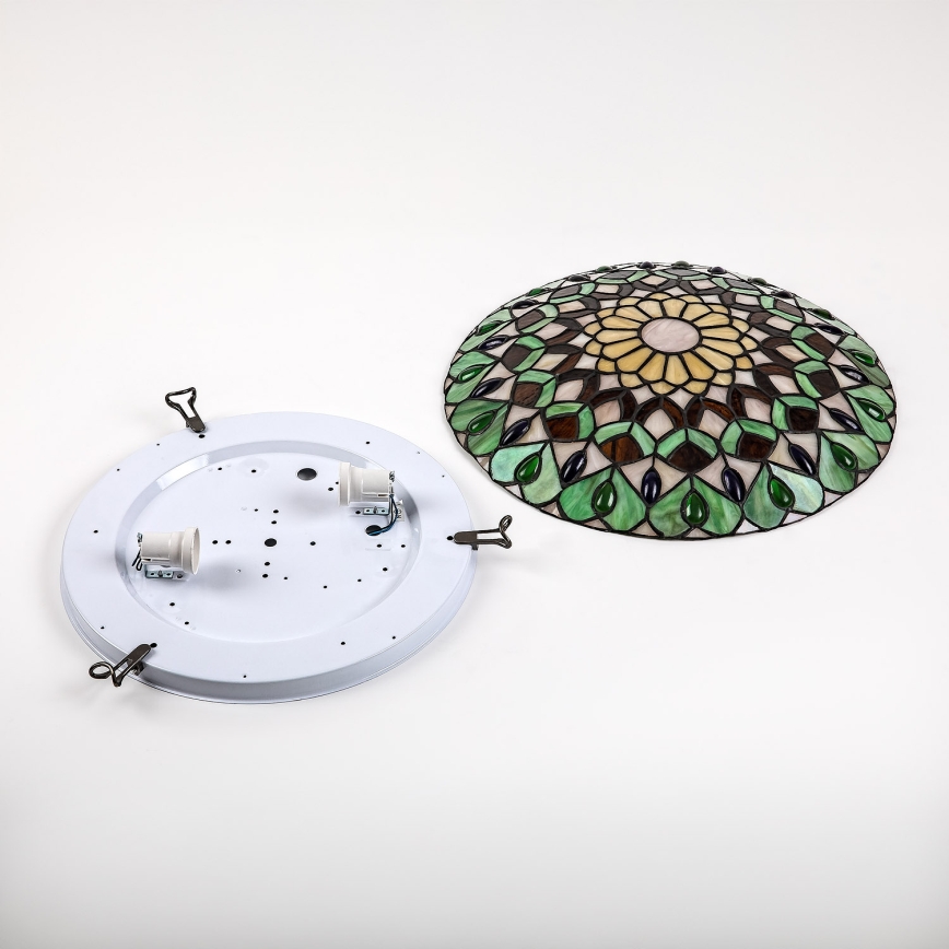 Brilagi - Tiffany витражно таванно осветително тяло MARGARET 2xE27/60W/230V Ø 40 см