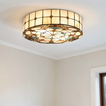 BRILAGI - Tiffany витражно таванно осветително тяло MIRABELLA 2xE27/60W/230V Ø 40 см