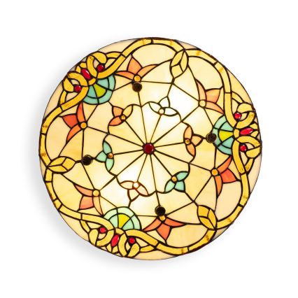 Brilagi - Tiffany витражно таванно осветително тяло MIRABELLA 3xE27/60W/230V Ø 40 cm