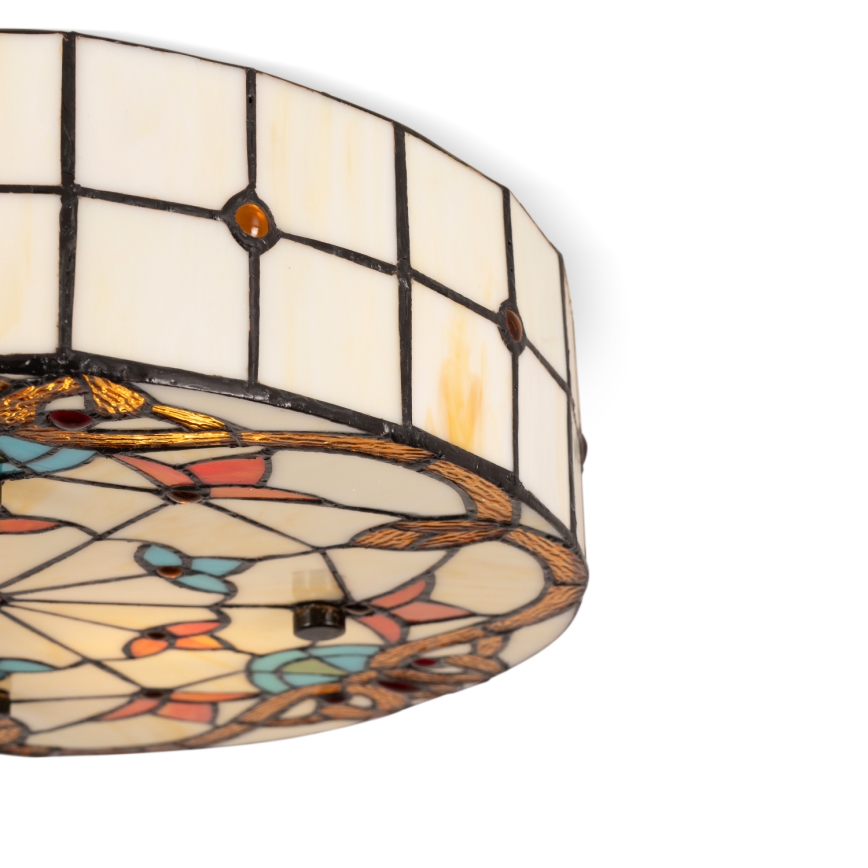 Brilagi - Tiffany витражно таванно осветително тяло MIRABELLA 3xE27/60W/230V Ø 40 cm