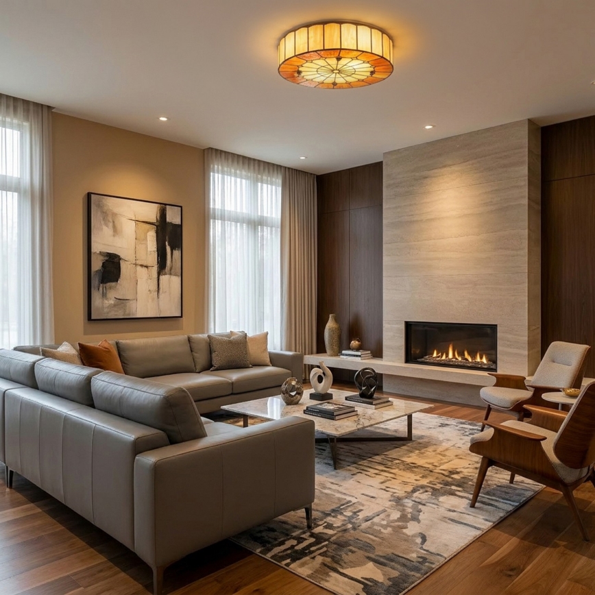 BRILAGI - Tiffany витражно таванно осветително тяло SIENNA 2xE27/60W/230V Ø 40 см