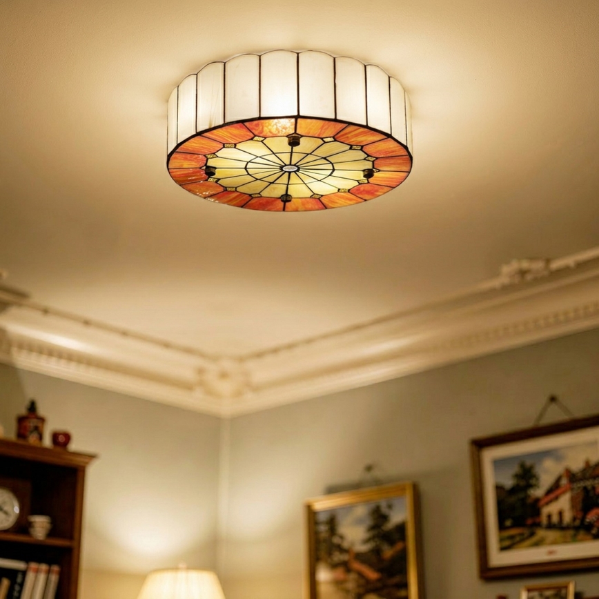 BRILAGI - Tiffany витражно таванно осветително тяло SIENNA 2xE27/60W/230V Ø 40 см