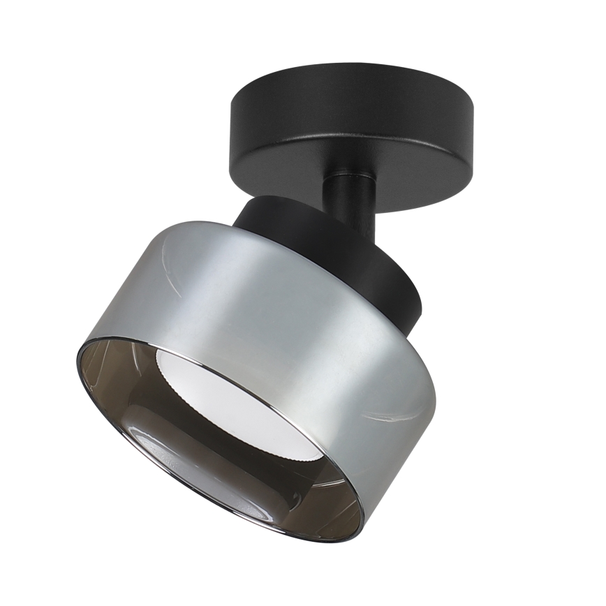 Brilagi - Точково осветително тяло AURA LUX 1xGX53/30W/230V Ø 13 см черно/опушено