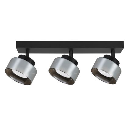 Brilagi - Точково осветително тяло AURA LUX 3xGX53/30W/230V черно/опушено