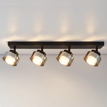 Brilagi - Точково осветително тяло AURA LUX 4xGX53/30W/230V černo/димно