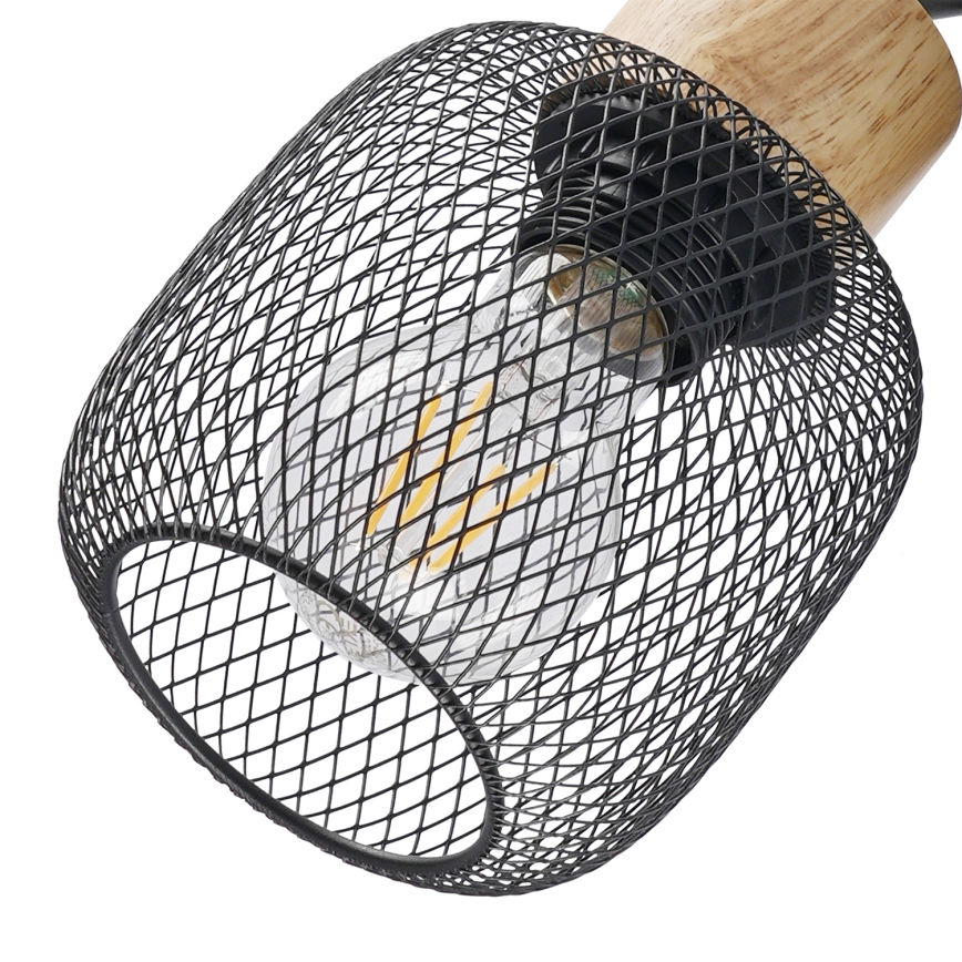 Brilagi - Точково осветително тяло BASKLITE 2xE27/15W/230V дърво/черно