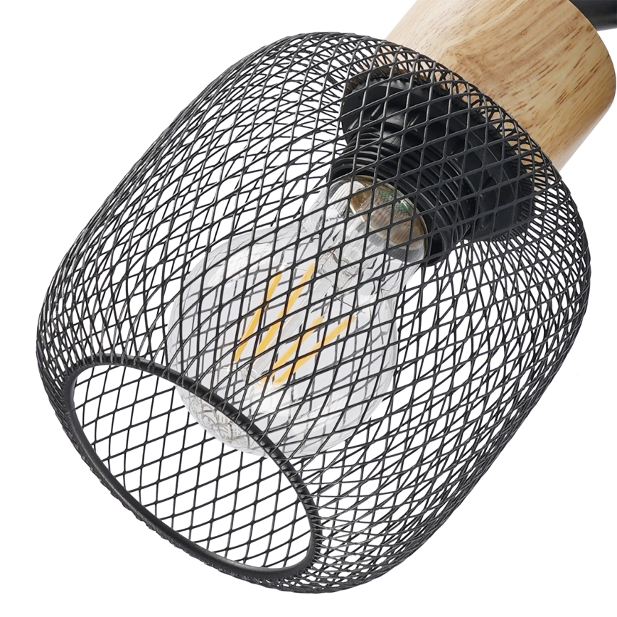 Brilagi - точково осветително тяло BASKLITE 3xE27/15W/230V дърво/черно