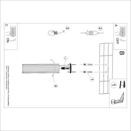 Brilagi - Точково осветително тяло CRESTO 1xGU10/10W/230V 30 см златно