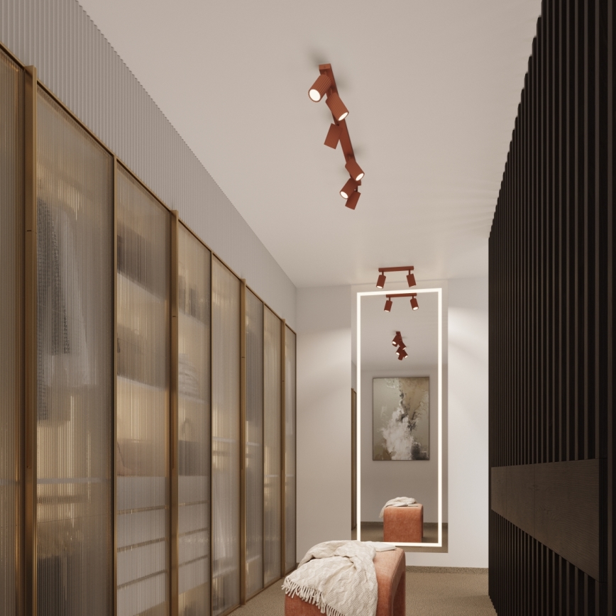 Brilagi - Точково осветително тяло CRESTO 2xGU10/10W/230V червено