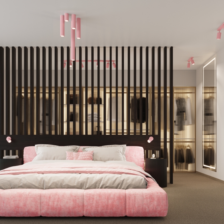 Brilagi - Точково осветително тяло CRESTO 2xGU10/10W/230V розово