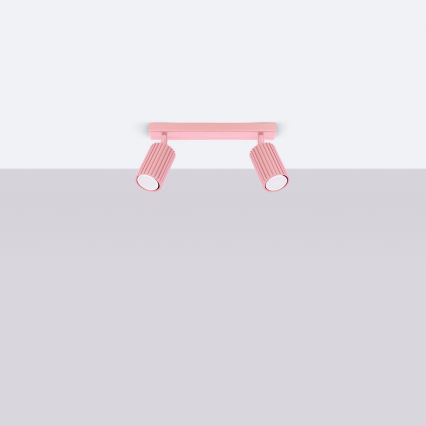 Brilagi - Точково осветително тяло CRESTO 2xGU10/10W/230V розово