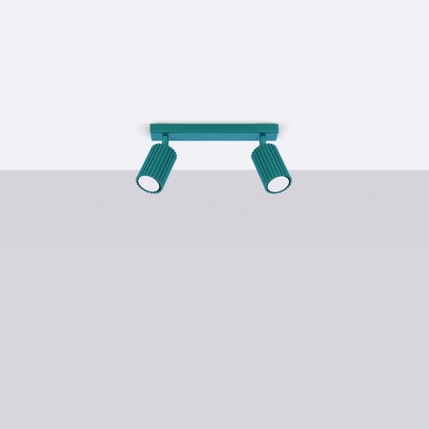 Brilagi - точково осветително тяло CRESTO 2xGU10/10W/230V тюркоаз