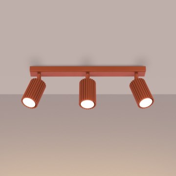 Brilagi - Точково осветително тяло CRESTO 3xGU10/10W/230V червено