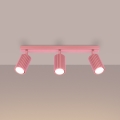 Brilagi - Точково осветително тяло CRESTO 3xGU10/10W/230V розово