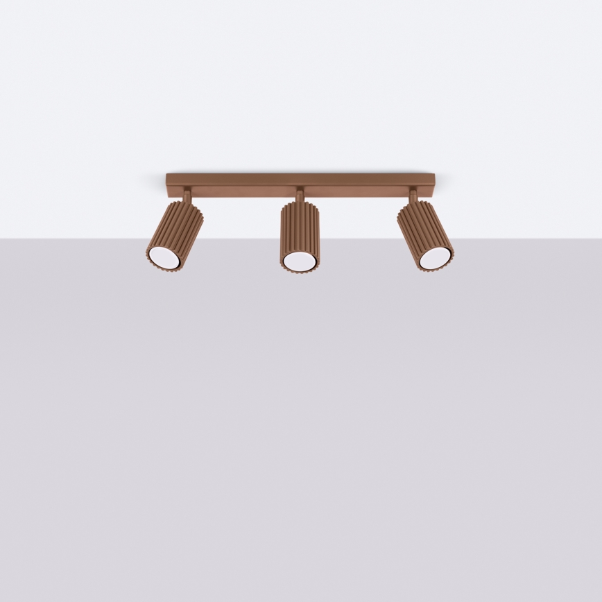 Brilagi - Точково осветително тяло CRESTO 3xGU10/10W/230V кафяво