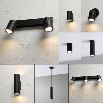 Brilagi - Точково осветително тяло CRISPINA 2xGU10/10W/230V черно