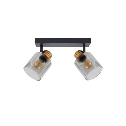 Brilagi - Точково осветително тяло HYGGE 2xE14/15W/230V черно/опушено