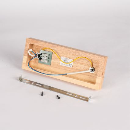 Brilagi - Точково осветително тяло HYGGE 2xE14/15W/230V каучуково дърво/опушено