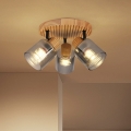BRILAGI - Точково осветително тяло HYGGE 3xE14/15W/230V дървено/димно