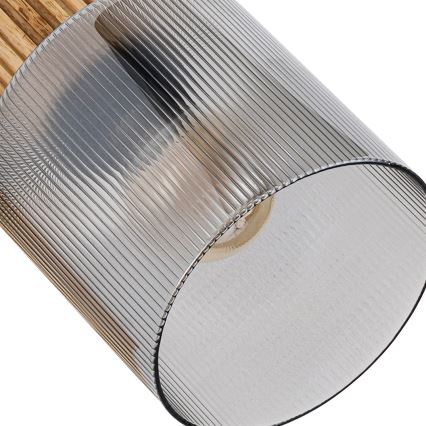 Brilagi - Точково осветително тяло HYGGE 3xE14/15W/230V дървено/димно