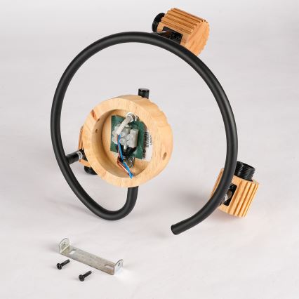 Brilagi - Точково осветително тяло HYGGE 3xE14/15W/230V дърво/опушено