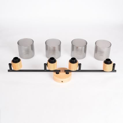 Brilagi - Точково осветително тяло HYGGE 4xE14/15W/230V хевея/опушено