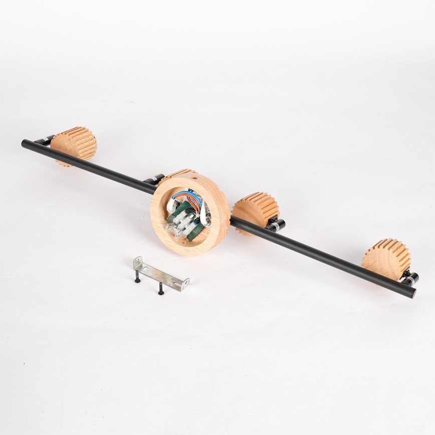 Brilagi - Точково осветително тяло HYGGE 4xE14/15W/230V хевея/опушено