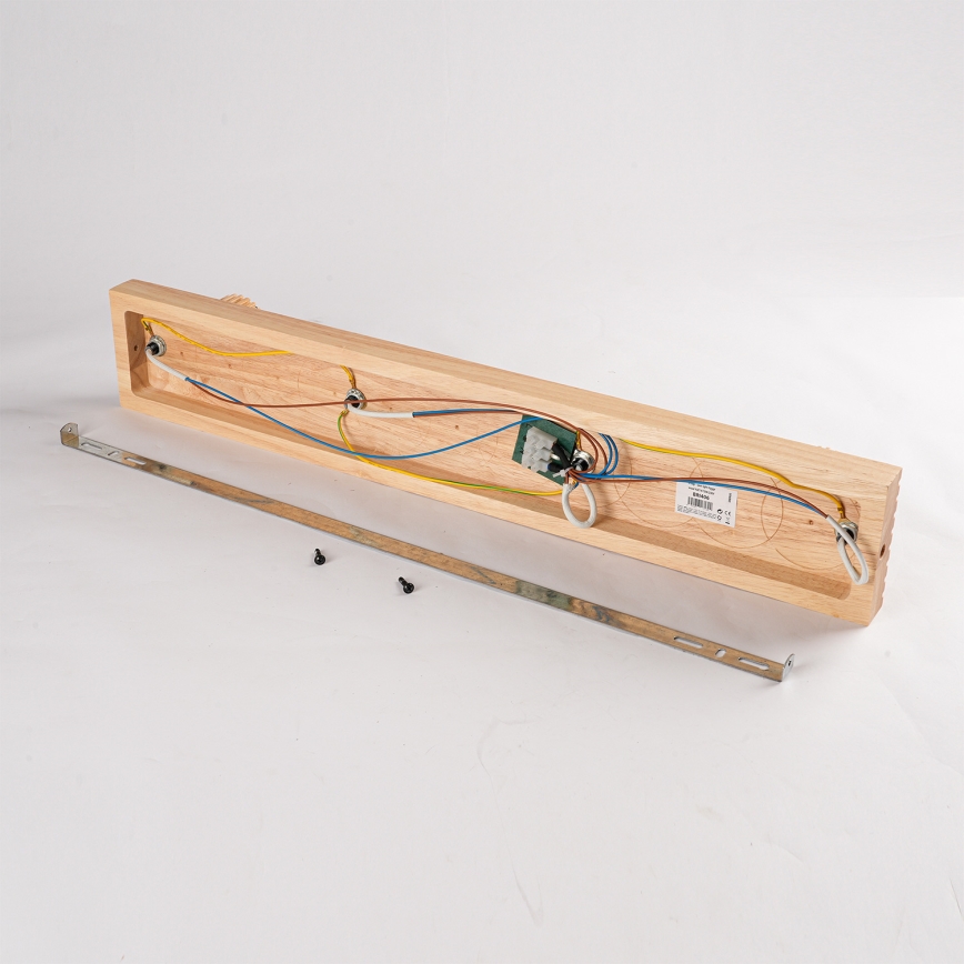 Brilagi - Точково осветително тяло HYGGE 4xE14/15W/230V каучуково дърво/опушено