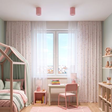 BRILAGI - Точково осветително тяло MIA 1xGU10/30W/230V 100x80 mm розово