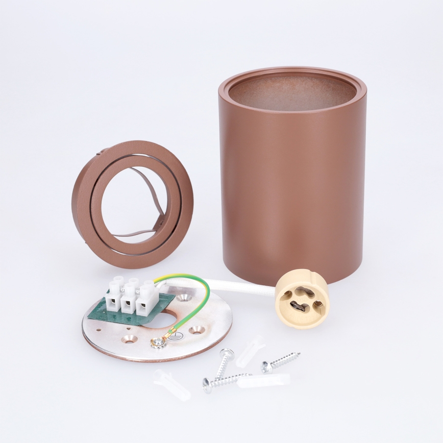BRILAGI - Точково осветително тяло MIA 1xGU10/30W/230V 100x80 mm кафяво