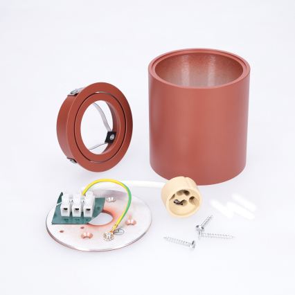 BRILAGI - Точково осветително тяло MIA 1xGU10/30W/230V 84x80 mm кафяво