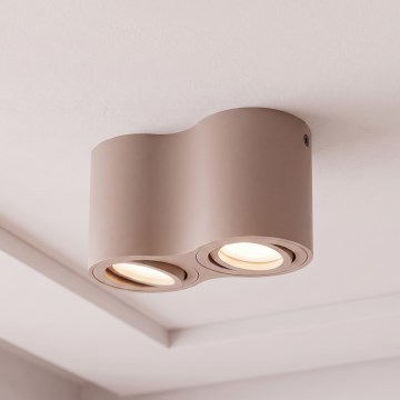 BRILAGI - Точково осветително тяло MIA DOUBLE 2xGU10/30W/230V бежово