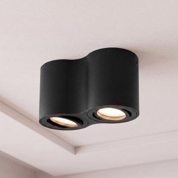 BRILAGI - Точково осветително тяло MIA DOUBLE 2xGU10/30W/230V черно