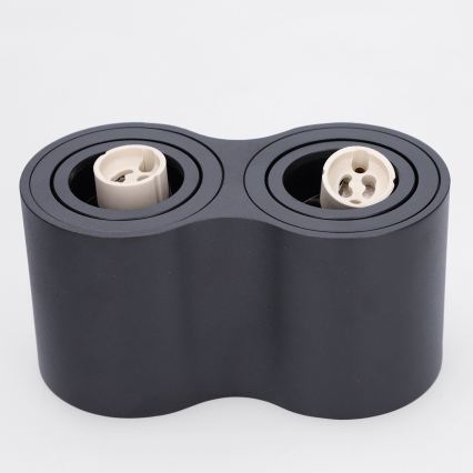 BRILAGI - Точково осветително тяло MIA DOUBLE 2xGU10/30W/230V черно