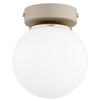 Brilagi - Точково осветително тяло MILO ECRU 1xE27/60W/230V бежово/златисто