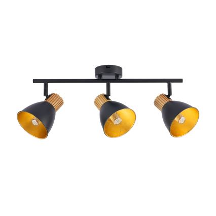 Brilagi - Точково осветително тяло ODENSE 3xE14/10W/230V дърво/черно