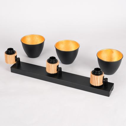 Brilagi - Точково осветително тяло ODENSE 3xE14/10W/230V дърво/черно