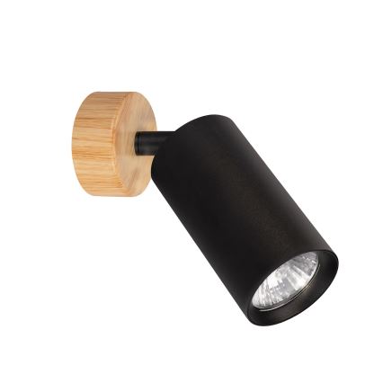 Brilagi - Точково осветително тяло SELE 1xGU10/30W/230V черно/дъбов декор