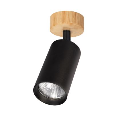 Brilagi - Точково осветително тяло SELE 1xGU10/30W/230V черно/дъбов декор