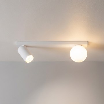 Brilagi - Точково осветително тяло SELE BALL 1xGU10/30W/230V + 1xG9/10W бяло