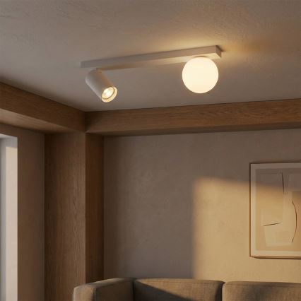 Brilagi - Точково осветително тяло SELE BALL 1xGU10/30W/230V + 1xG9/10W бяло