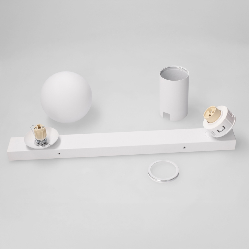 Brilagi - Точково осветително тяло SELE BALL 1xGU10/30W/230V + 1xG9/10W бяло