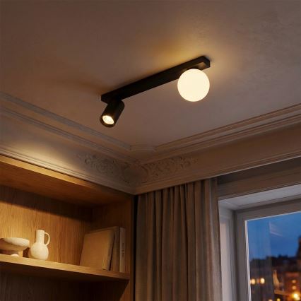 Brilagi - Точково осветително тяло SELE BALL 1xGU10/30W/230V + 1xG9/10W черно