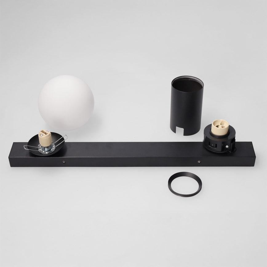 Brilagi - Точково осветително тяло SELE BALL 1xGU10/30W/230V + 1xG9/10W черно