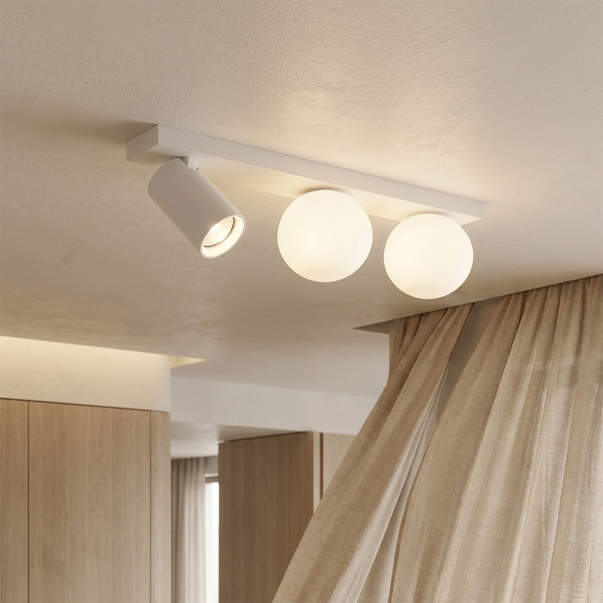 Brilagi - Точково осветително тяло SELE BALL 1xGU10/30W/230V + 2xG9/10W бяло