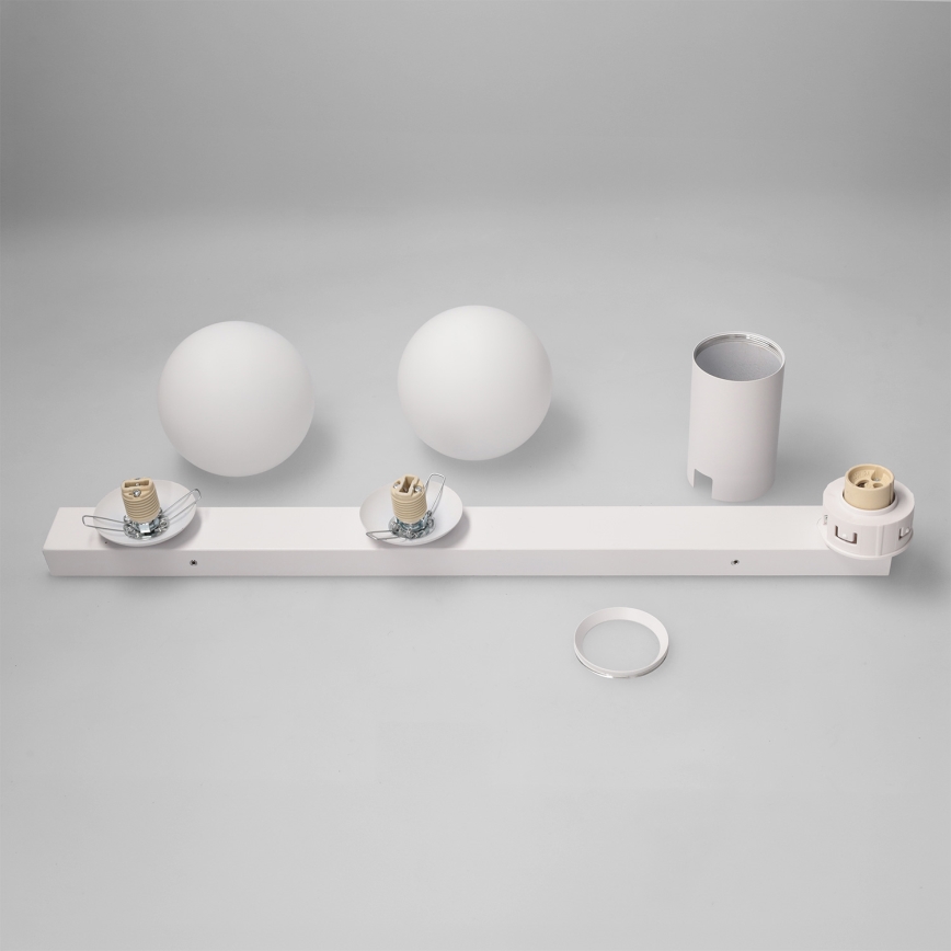 Brilagi - Точково осветително тяло SELE BALL 1xGU10/30W/230V + 2xG9/10W бяло